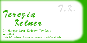 terezia kelner business card